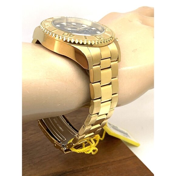 Invicta Men's Watch 36974 Pro Diver Quartz Chronograph Gold Steel Blue Dial 47mm - Picture 13 of 15